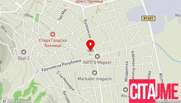 Evn Kec Strumica Evn Kets Strumitsa мапа - Струмица