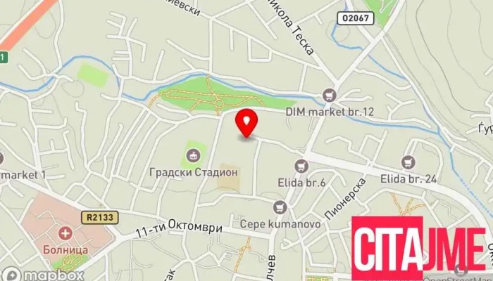 Evn Kets мапа - Куманово