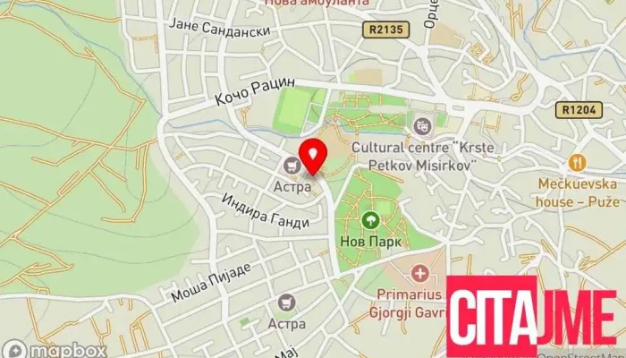 мапа на Flash Dent Стоматолог во Свети Николе
