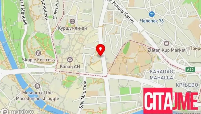 мапа на Флос Фарм - Бит Пазар Аптека во Скопје