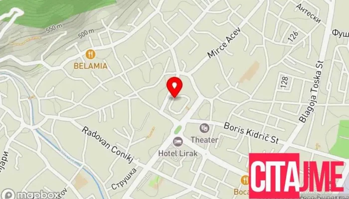 мапа на F.S.D Пошта во Тетово