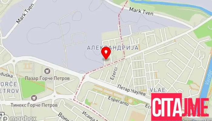мапа на Galenium farm 12 Аптека во Скопје