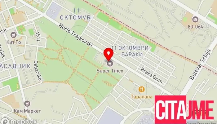 мапа на Galenium Farm Аптека во Скопје