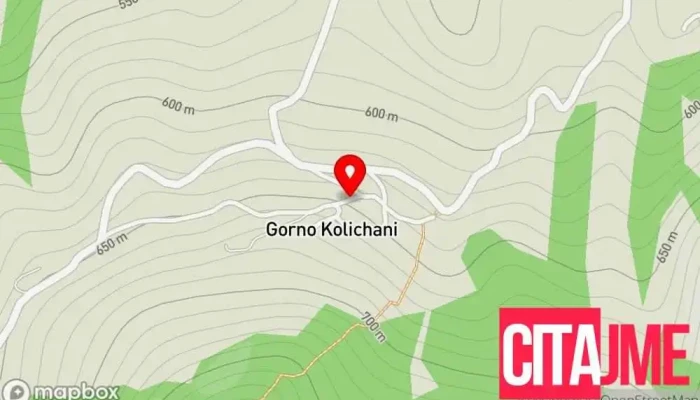 мапа на Горно Количани  во Горно Количани