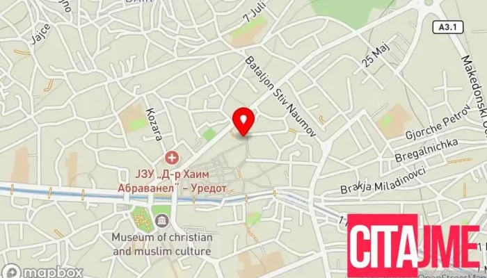 мапа на Гороцвет земјоделска аптека Земјоделска продавница во Битола