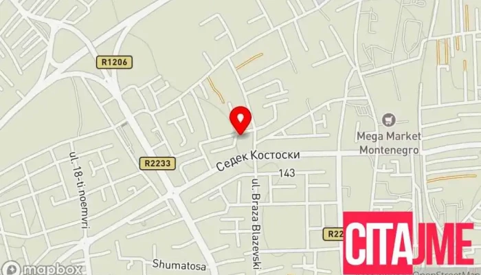 мапа на Гостивар  во Гостивар