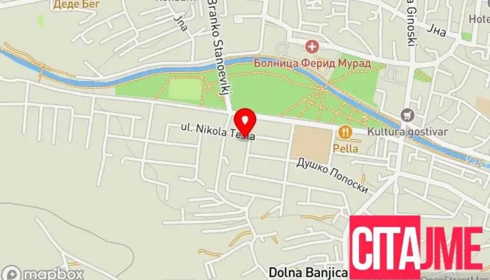 Gostivar мапа - Гостивар