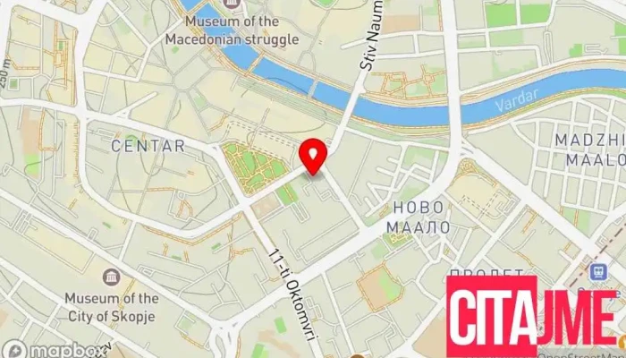 Gradezhna Kompanija Strabag Bo мапа - Скопје