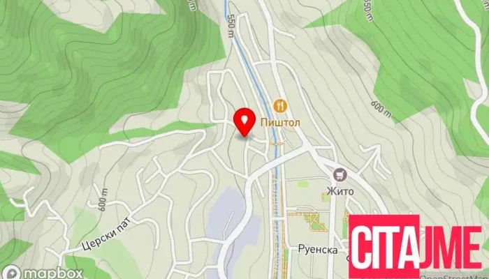 Gradski Grobishta Kamenitsa мапа - Makedonska Kamenitsa
