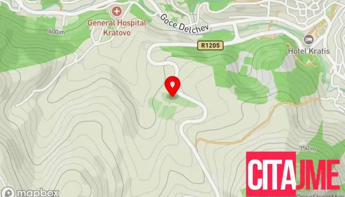 Gradski Grobishta Kratovo мапа - Кратово