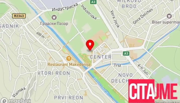 мапа на Градско собрание на Општина Делчево Градско собрание во Делчево