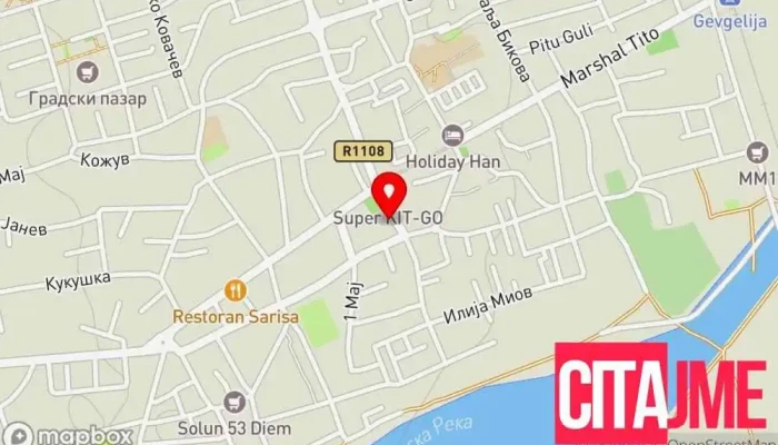 Gradsko Sobranie Na Opshtina Gevgelija мапа - Гевгелија