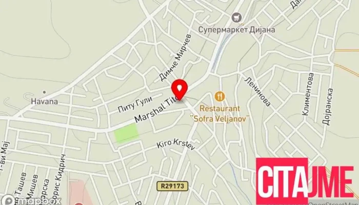 мапа на Градско собрание на Општина Неготино Градско собрание во Неготино
