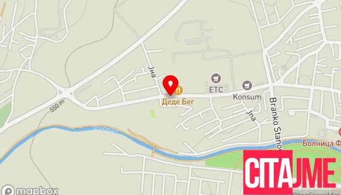 мапа на Icma Železara Продавница за хардвер во Гостивар
