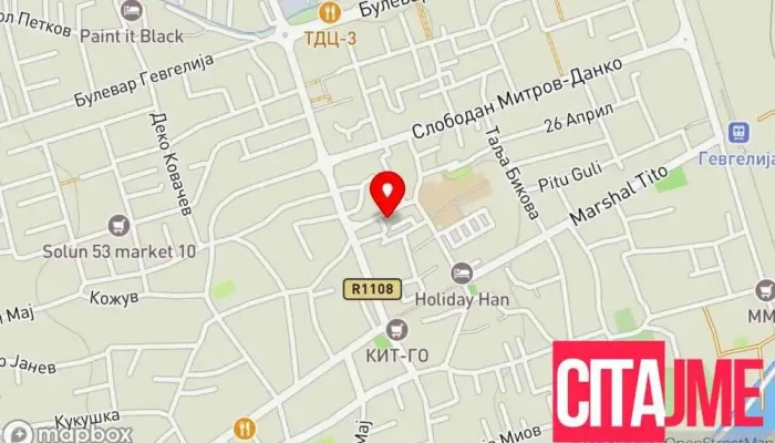 мапа на IN-NEHS Computers Софтверска компанија, Продавница за хардвер, Продавница за опрема за соларна енергија во Гевгелија