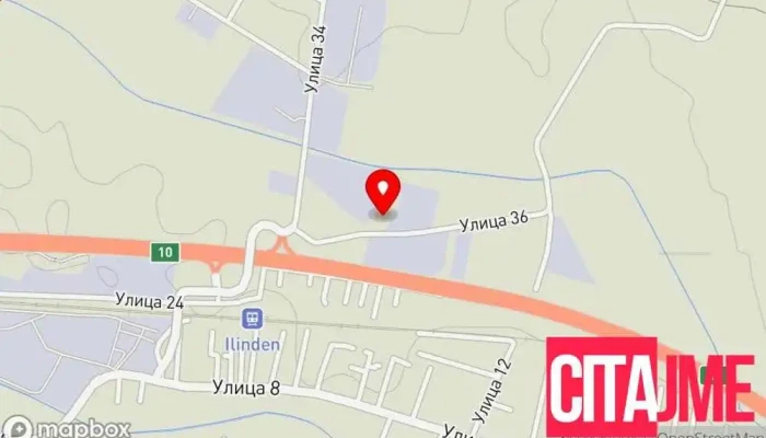 Industrial Zone Ilinden -  мапа - Илинден