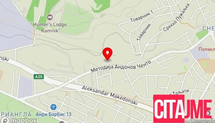 Inter Plats мапа - Skopje