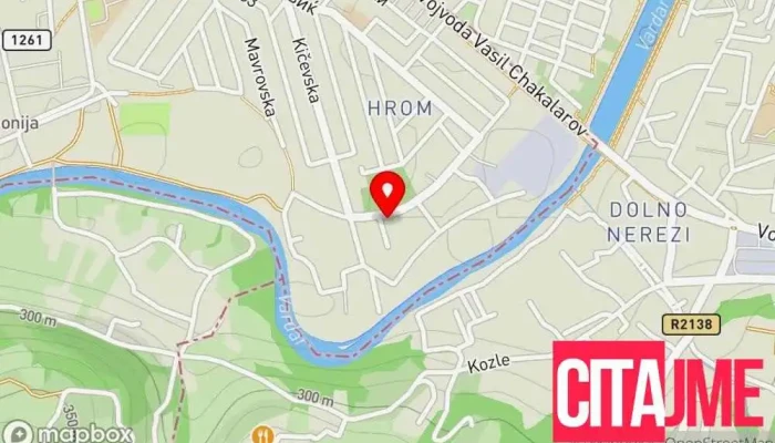 Intertal Skopje мапа - Скопје