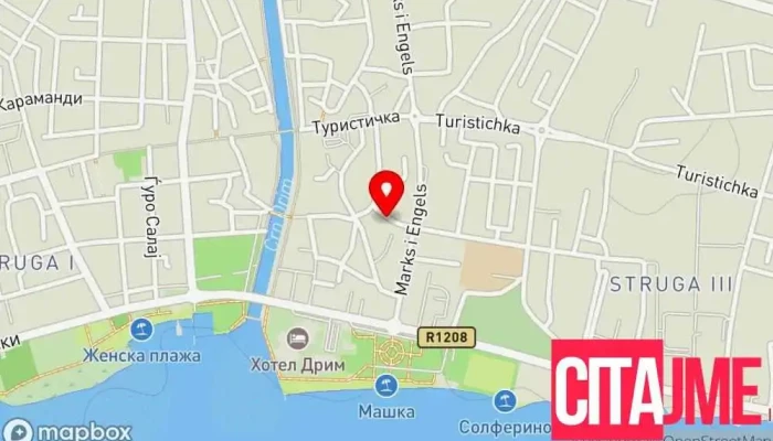 мапа на Iris Dent Struga Стоматолог, Козметички стоматолог во Струга