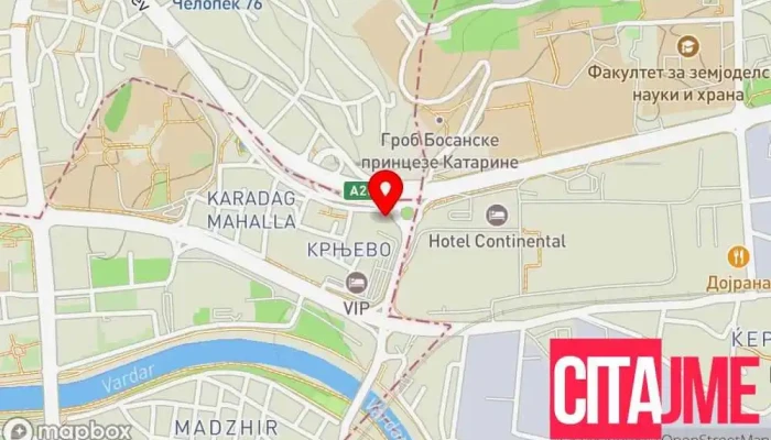 Itss Grupatsija Daikin мапа - Скопје