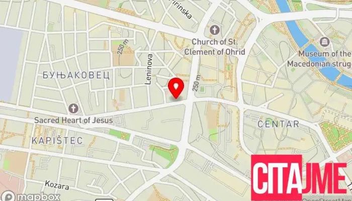 мапа на Jani FM Skopje  во Скопје
