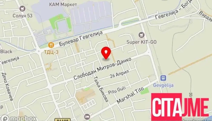 Javna Zdravstvena Ustanova Opshta Bolnitsa Gevgelija мапа - Гевгелија