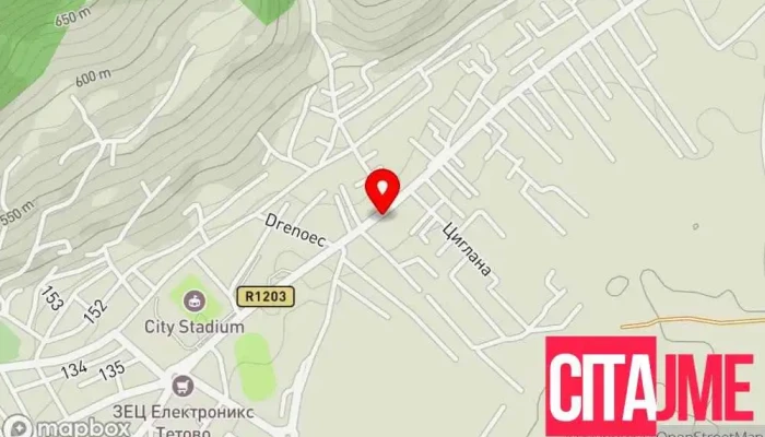 Jehona Service -  мапа - Тетово