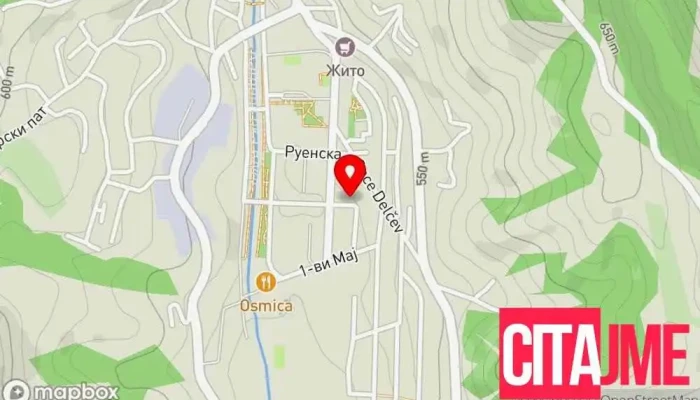 Jkp Kamena Reka мапа - Makedonska Kamenitsa