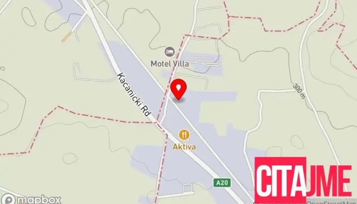 мапа на Југоимпекс Експорт Импорт ДОО Продавница за опрема за обработување дрво, Продавница за хардвер, Продавница за алати во Скопје
