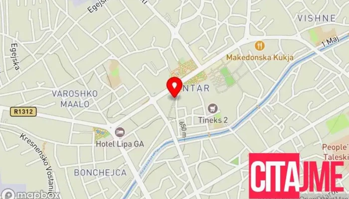 мапа на Каракаш Аптека во Прилеп