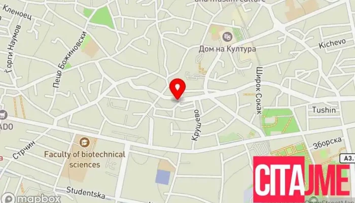 мапа на Карго Експрес Служба за испорака и праќање по пошта во Битола