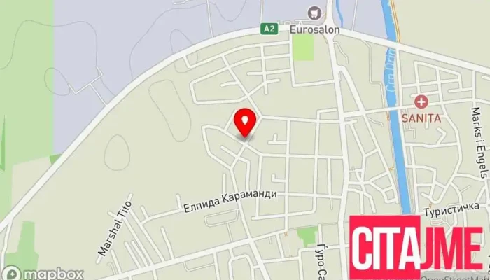 мапа на Карго Експрес Пошта во Струга