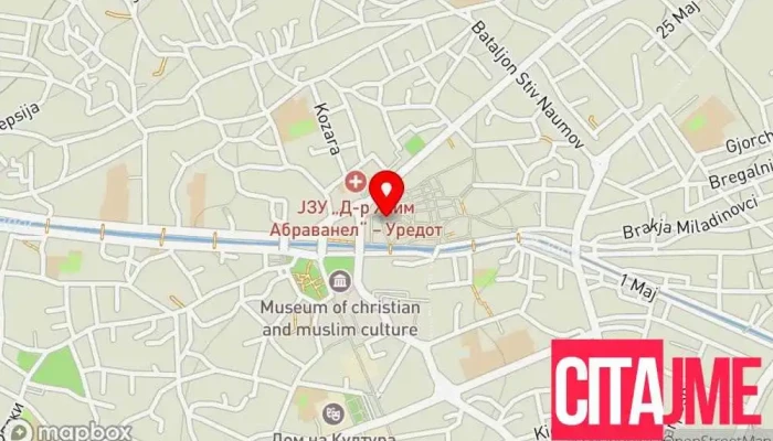 мапа на Хелиодент - стоматолошка ординација Др. Валентин Милошевски Стоматолог во Битола