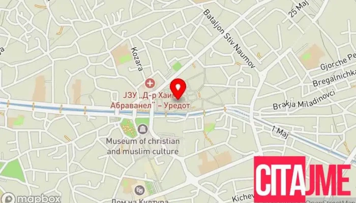мапа на Хигија Фарм Аптека во Битола