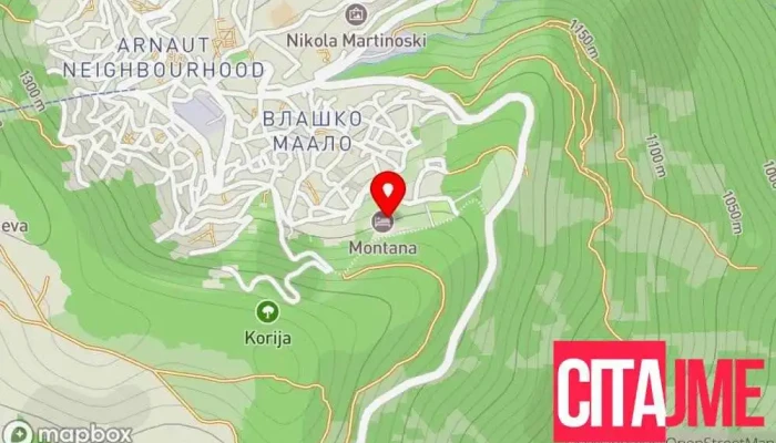 Khotel Montana Palas мапа - Крушево