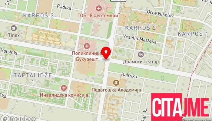Klima Servis 5 Mk -  мапа - Скопје