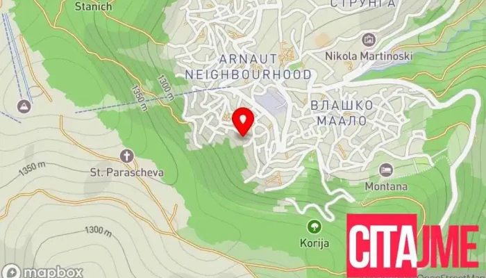 Konak Hilltop Lodge Villa мапа - Крушево