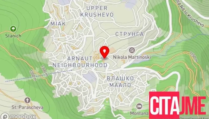 Krushevo Dent мапа - Крушево