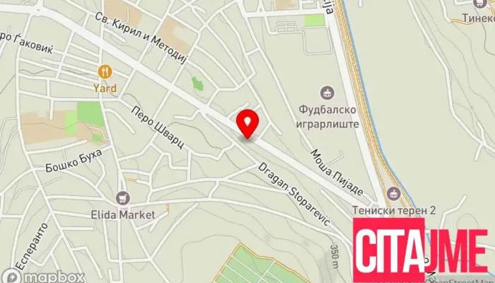 мапа на Курир Карго Куманово Служба за поштенски услуги во Куманово