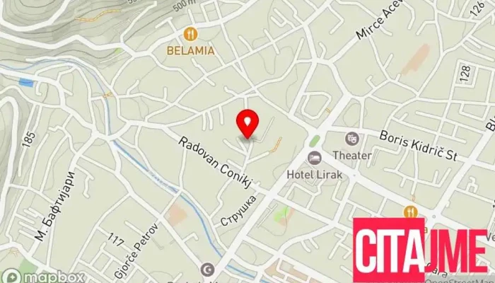 Led Produtstion Dooel Tetovo мапа - Тетово