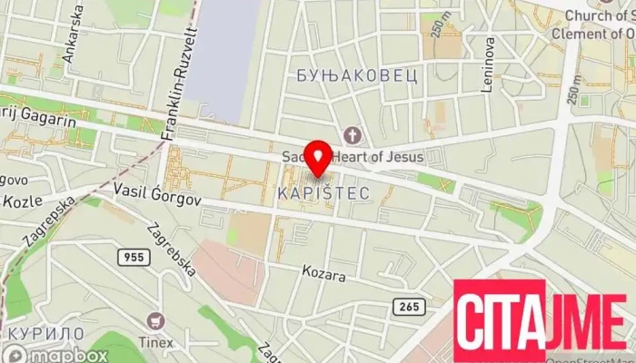 мапа на Логинг Електроникс  во Скопје