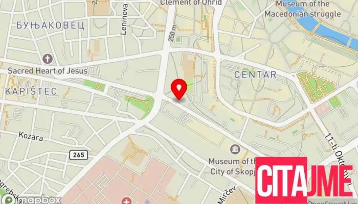 мапа на Lukanoski Premium Stomatoloska Ordinacija Стоматолошка клиника во Скопје