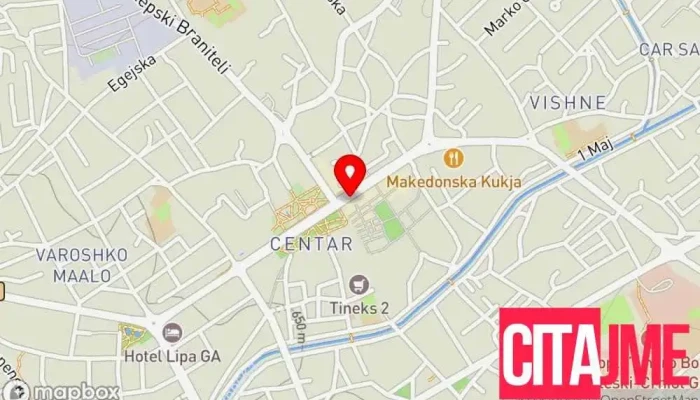 мапа на Lukas Продавница за спортска опрема во Прилеп