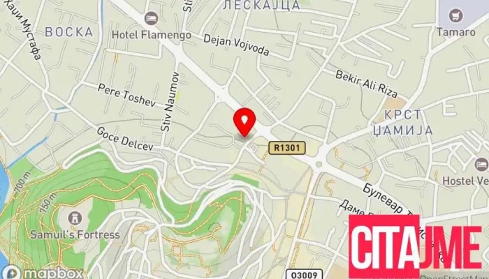 мапа на Luxe Dental Marinoski Стоматолог во Охрид
