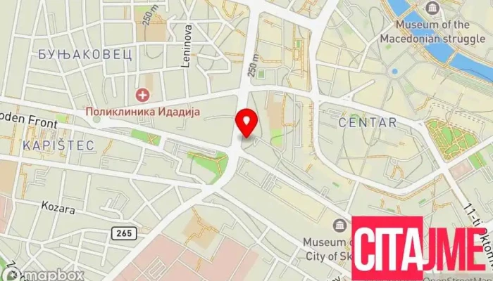 Makoterm мапа - Скопје