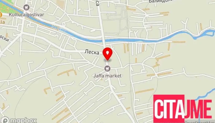 мапа на Макс Аптека Медика Аптека во Гостивар
