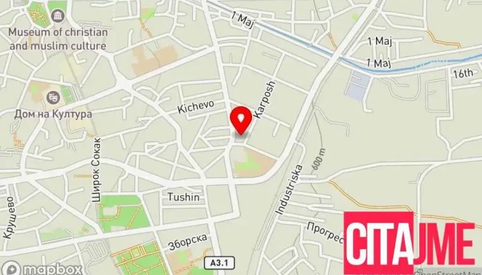 мапа на Maksident Vrshkovski - Dental & Implant Studio Орален хирург, Стоматолошка клиника, Стоматолог во Битола