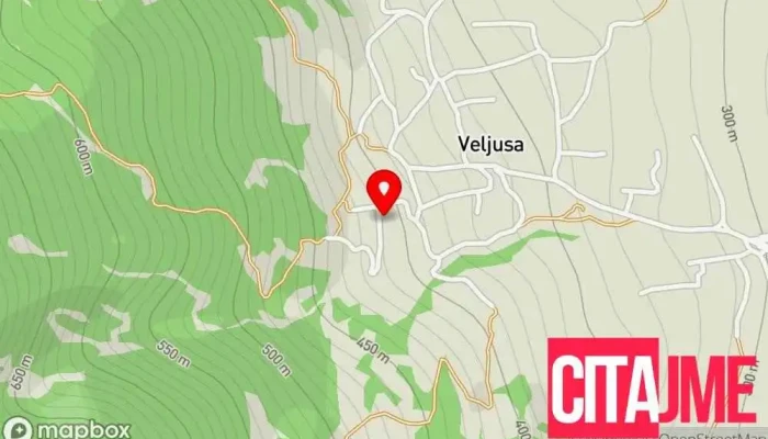 мапа на Манастир Пресвета Богородица Елеуса Манастир во Veljusa