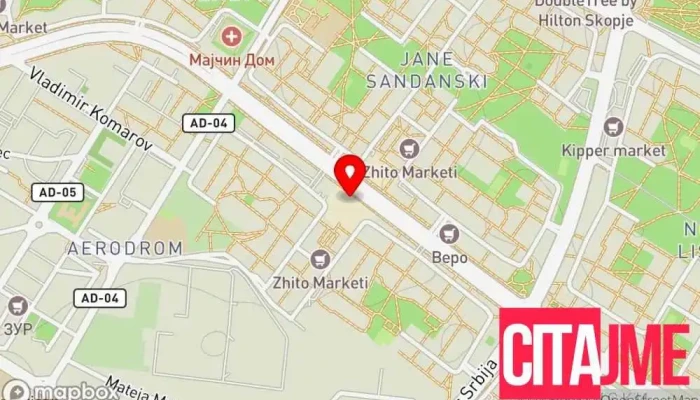 мапа на MAR DAM Бравар во Скопје