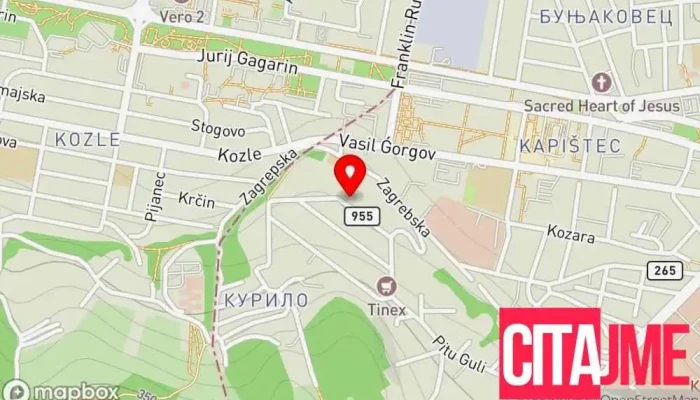 мапа на Маргита Смилева Стоматолошка клиника, Периодонтист за стоматолошки импланти, Стоматолог, Ортодонт во Скопје